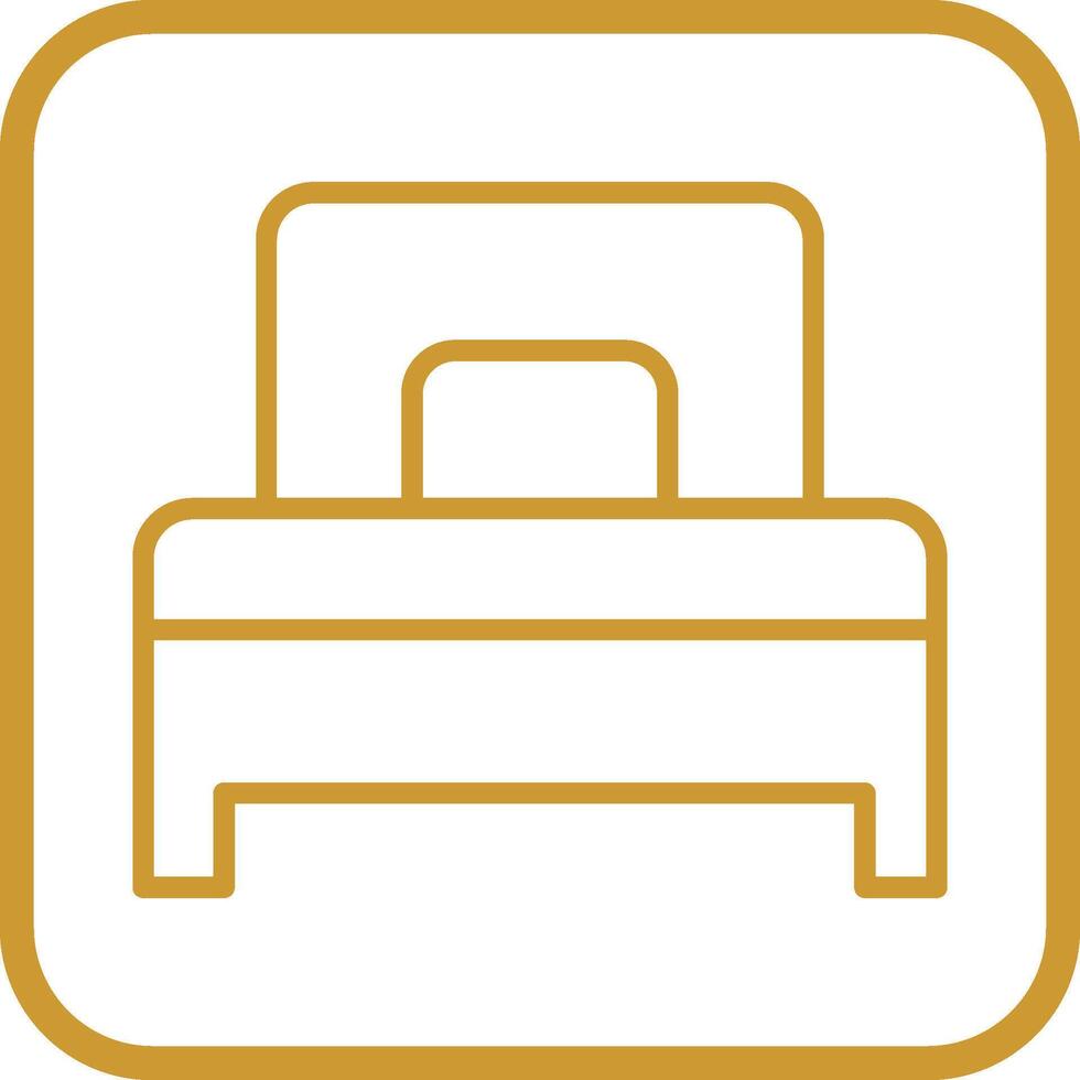 Single Bed Vector Icon