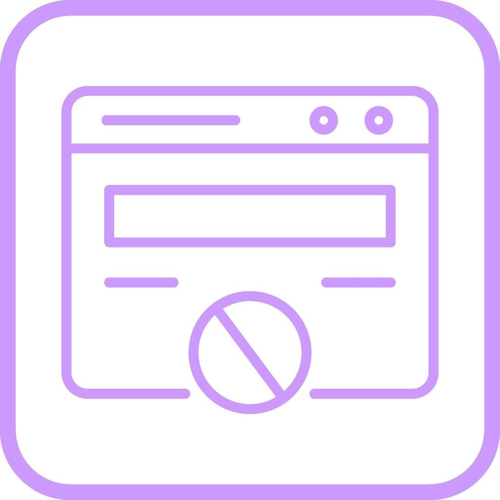 Block Website Vector Icon