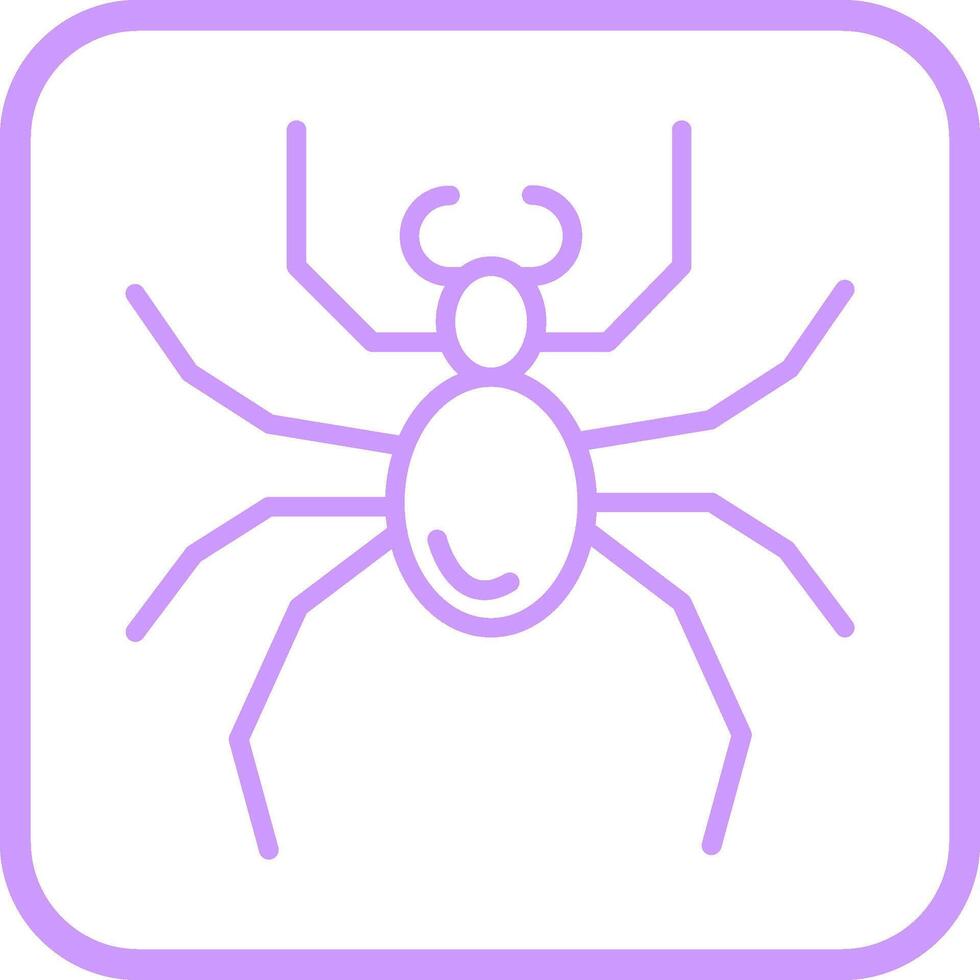 icono de vector de araña