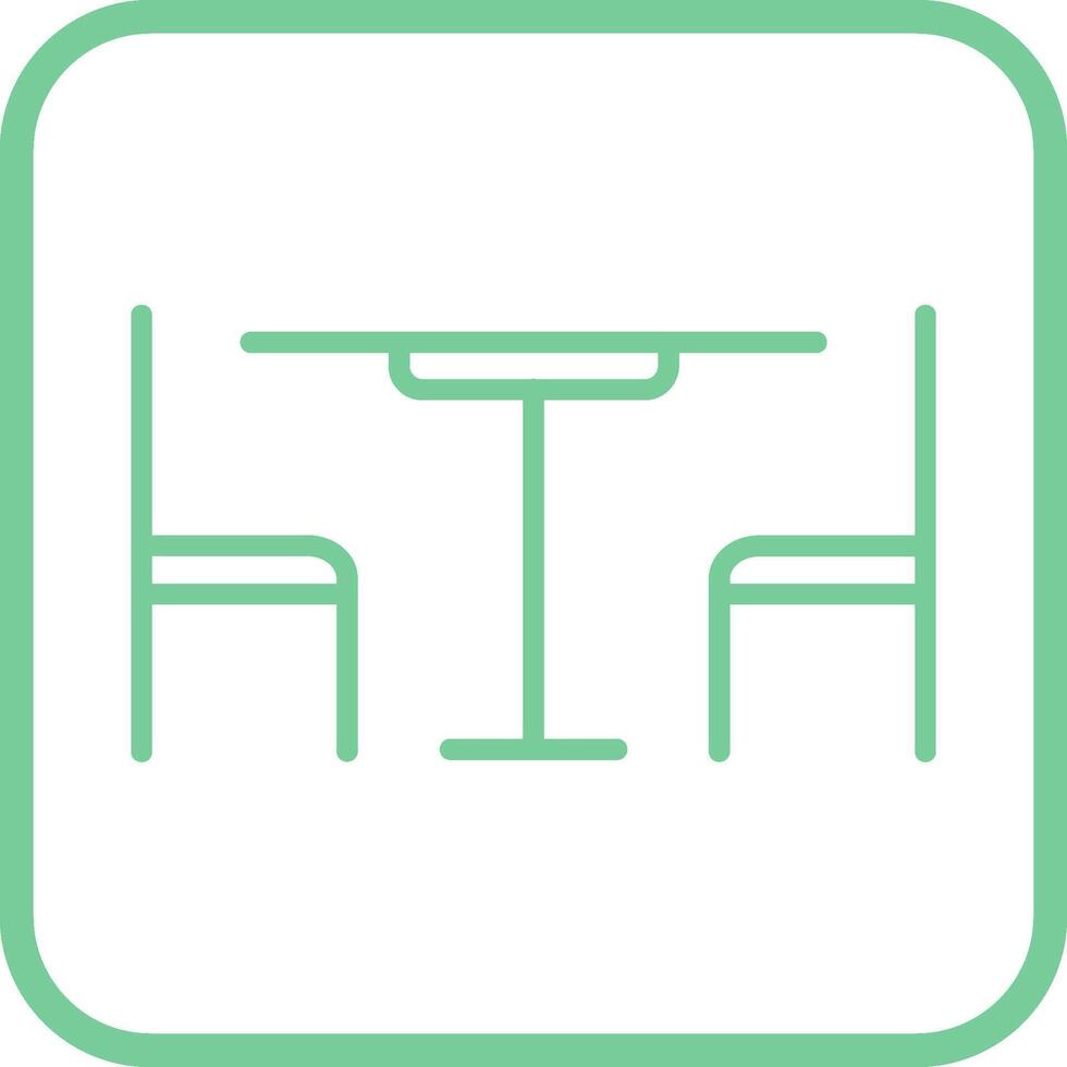 Lunch Table Vector Icon