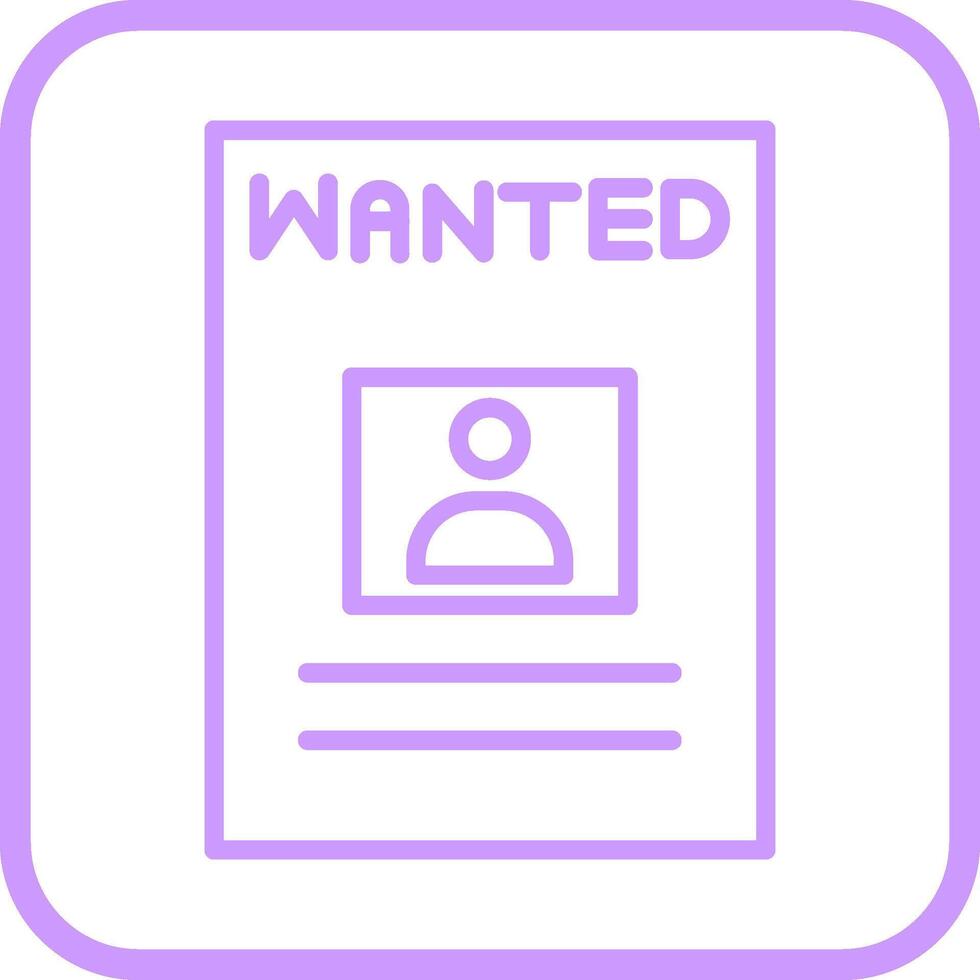 Wanted Poster Vector Icon