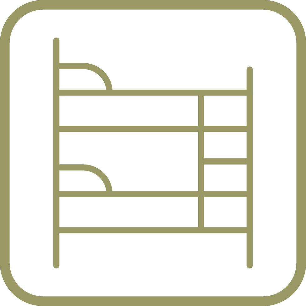 Bunk bed Vector Icon