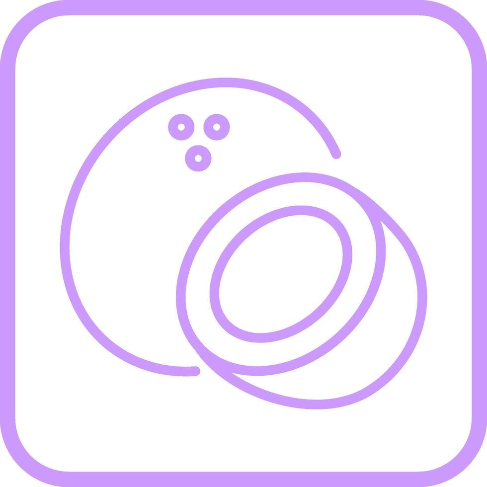 Coconut Vector Icon