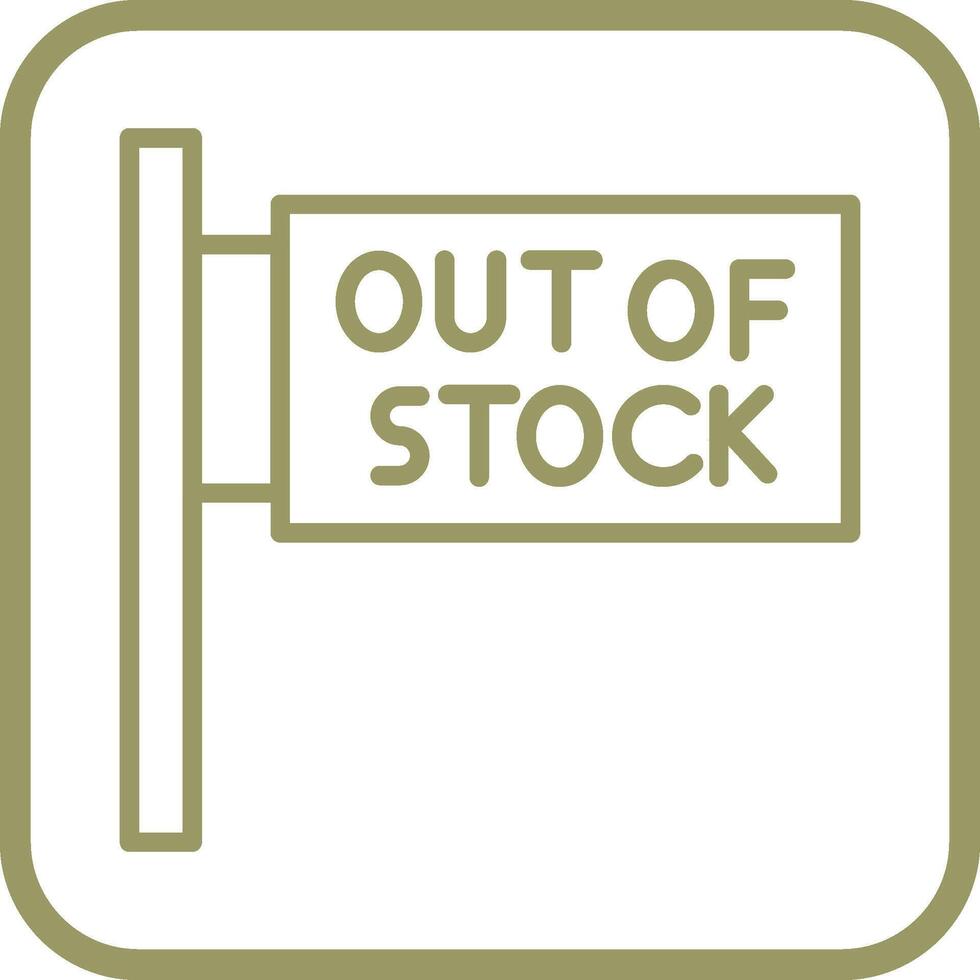 Out of Stock Vector Icon