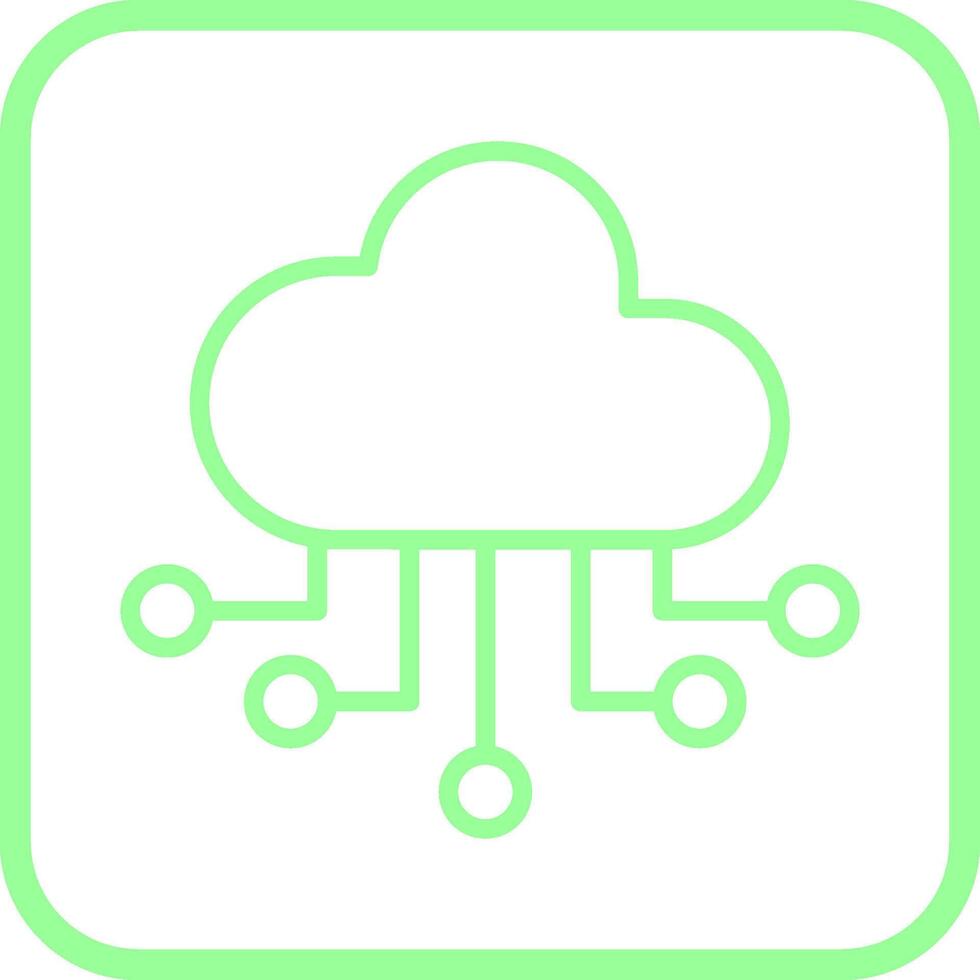 Cloud Computing Vector Icon