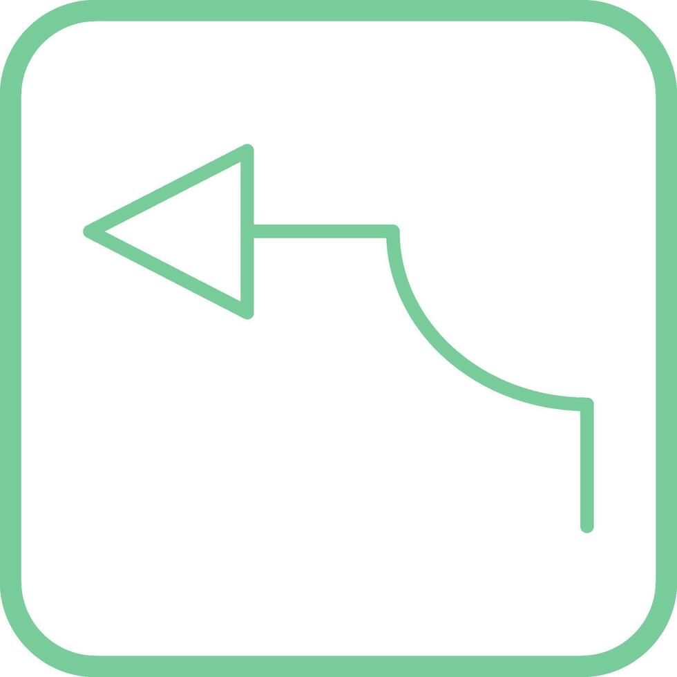 Arrow Pointing Left Vector Icon