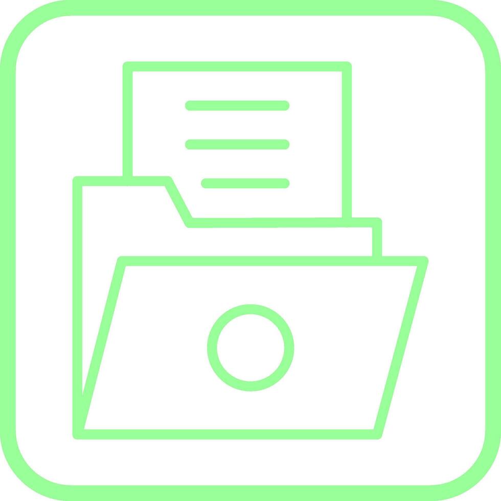 List Folder Vector Icon