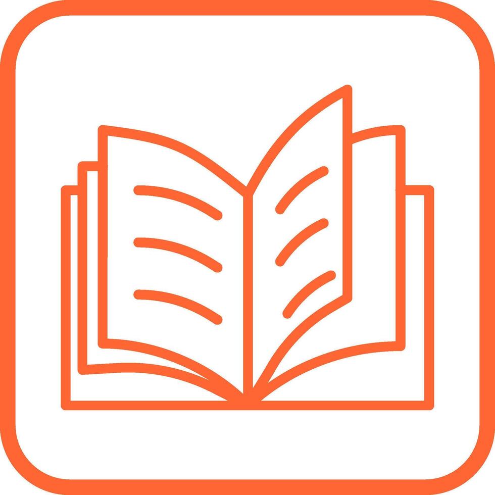 Open Book Vector Icon