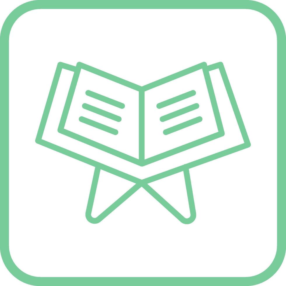 Reading Holy Book Vector Icon