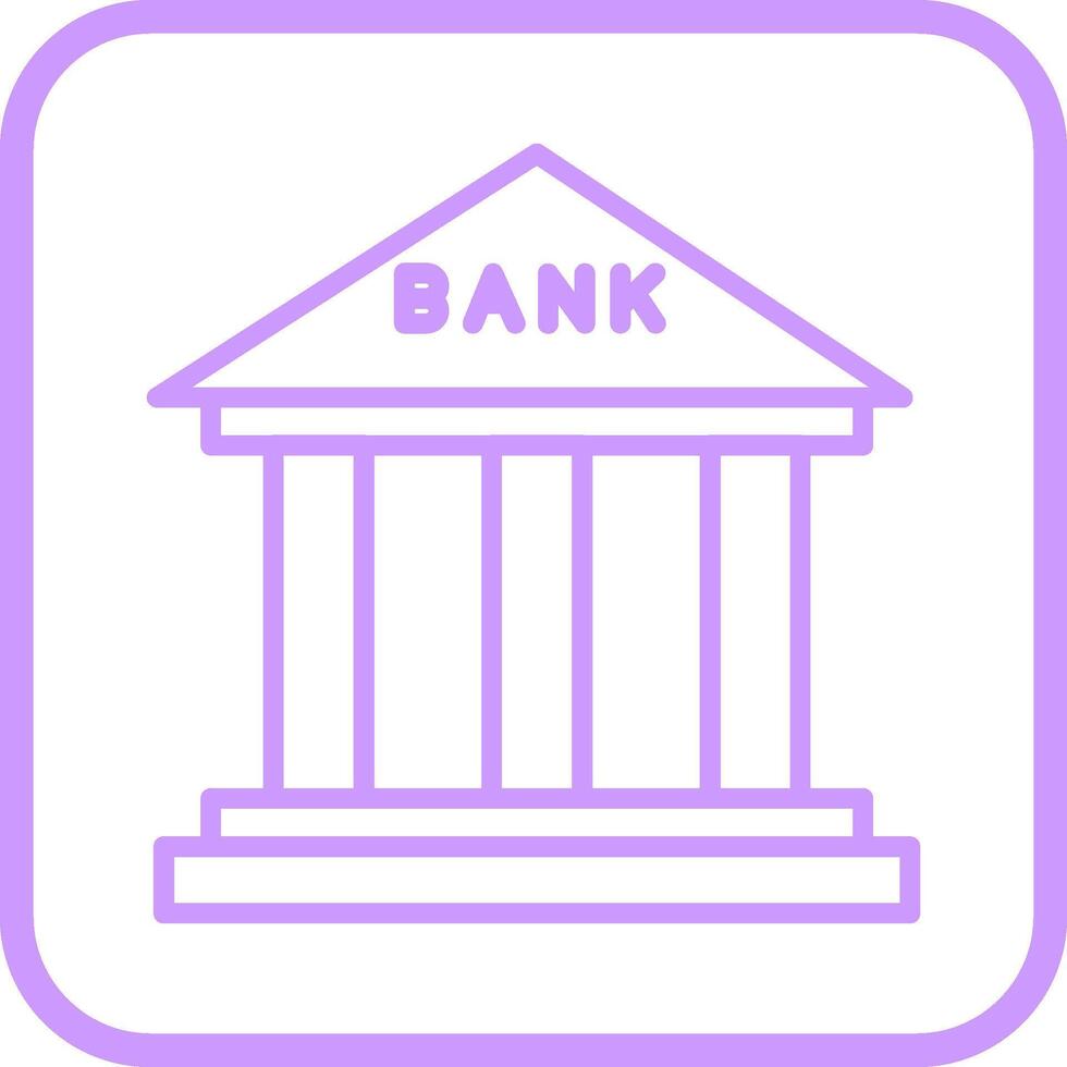 icono de vector de banco