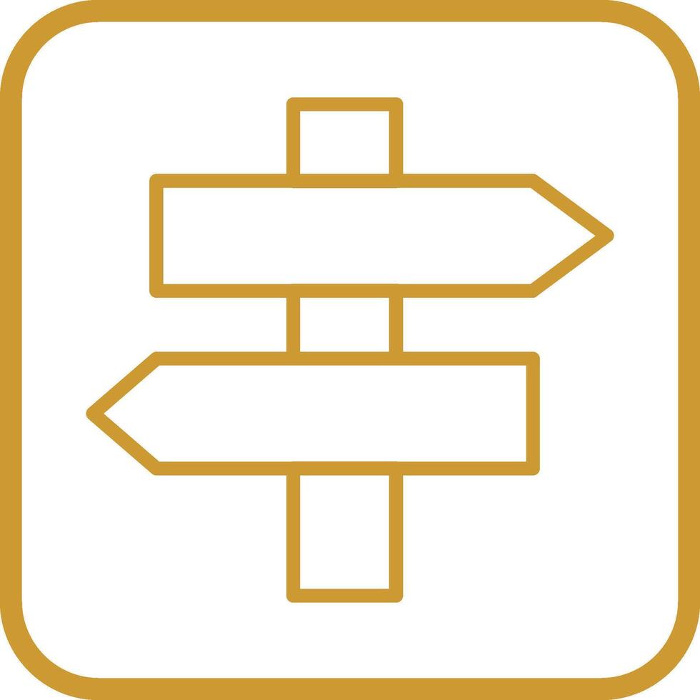 Signpost Vector Icon