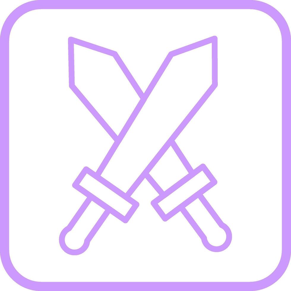 Two Swords Vector Icon
