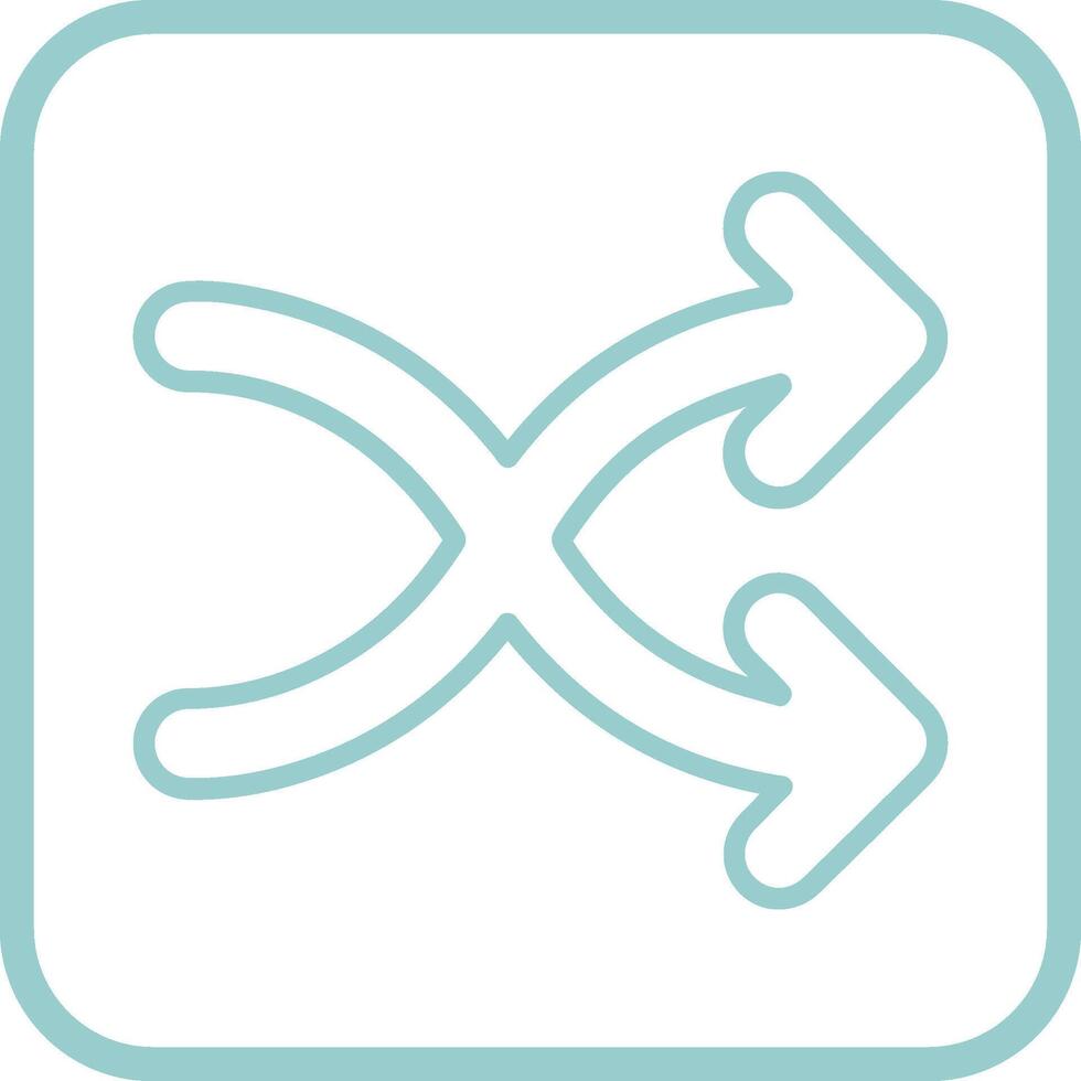 Arrow Crossing Vector Icon