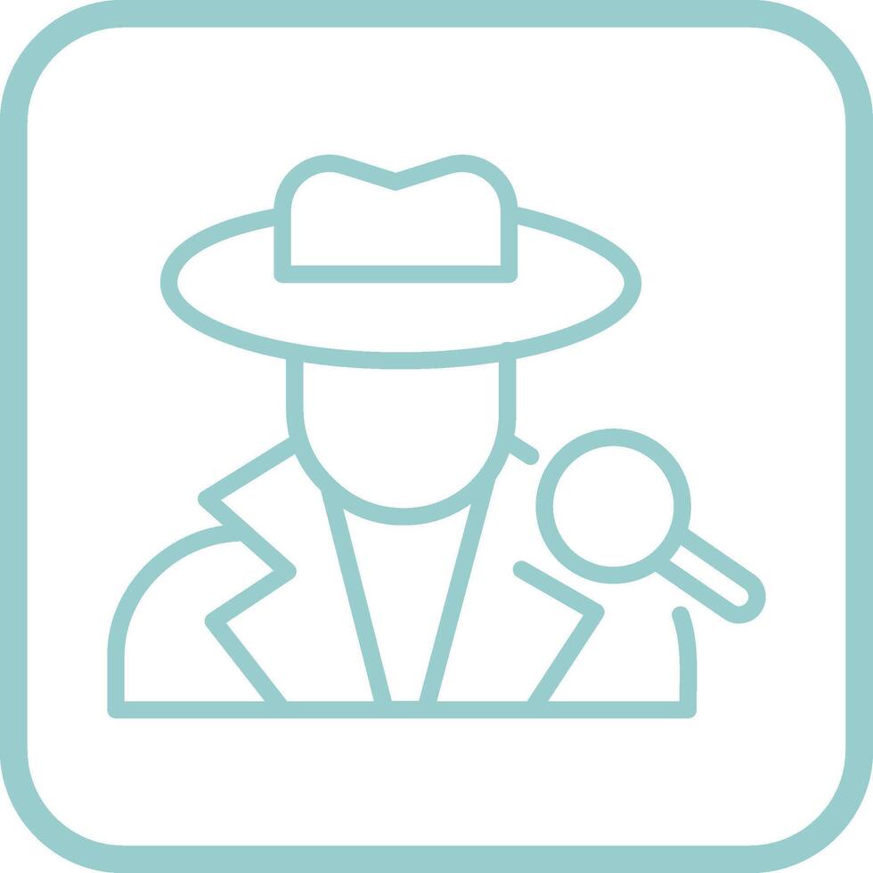 icono de vector de detective