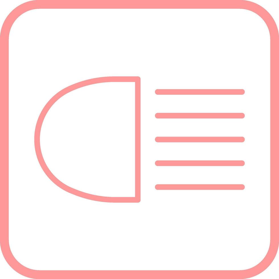 Headlight Vector Icon