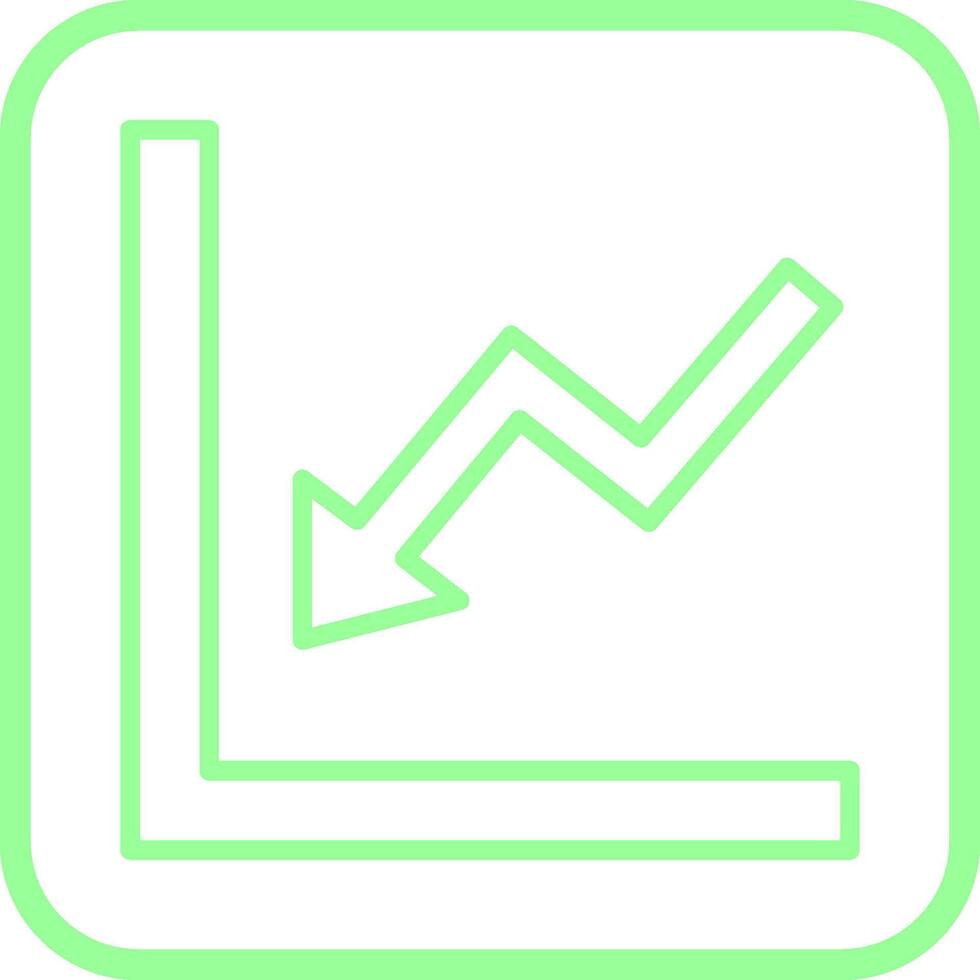Graph Down Vector Icon