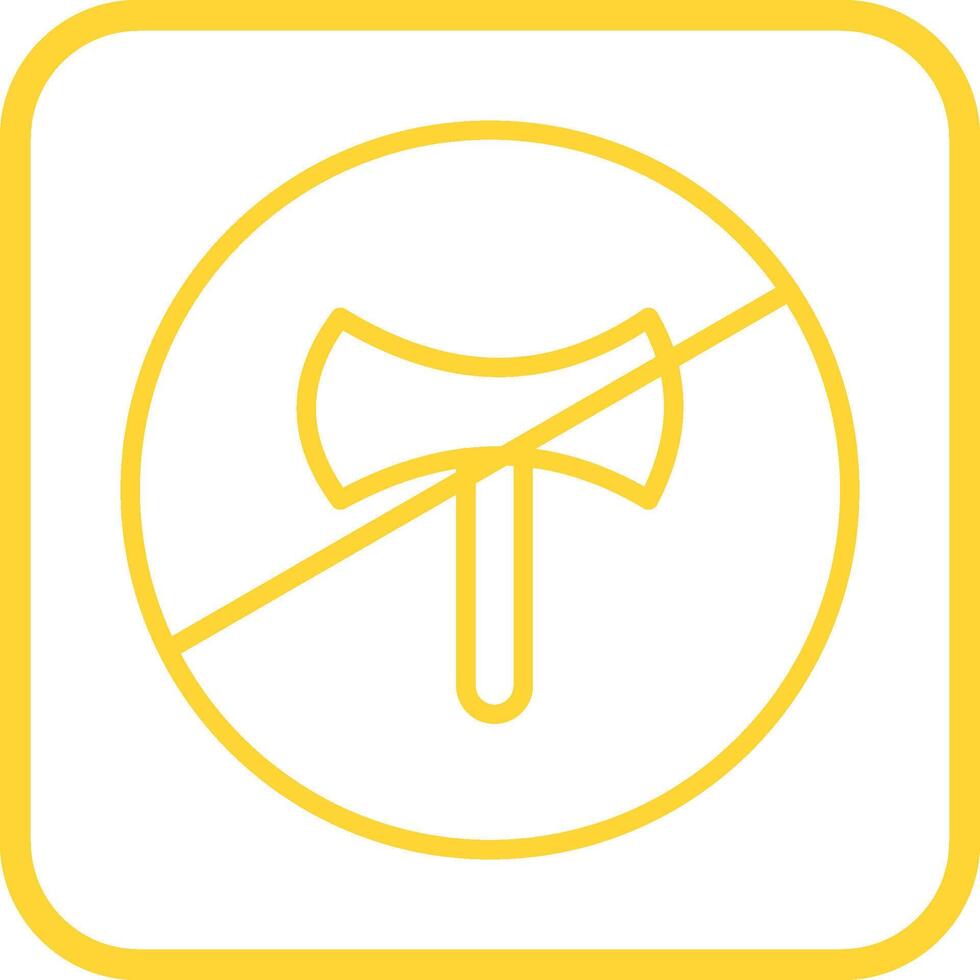 No Weapons Vector Icon