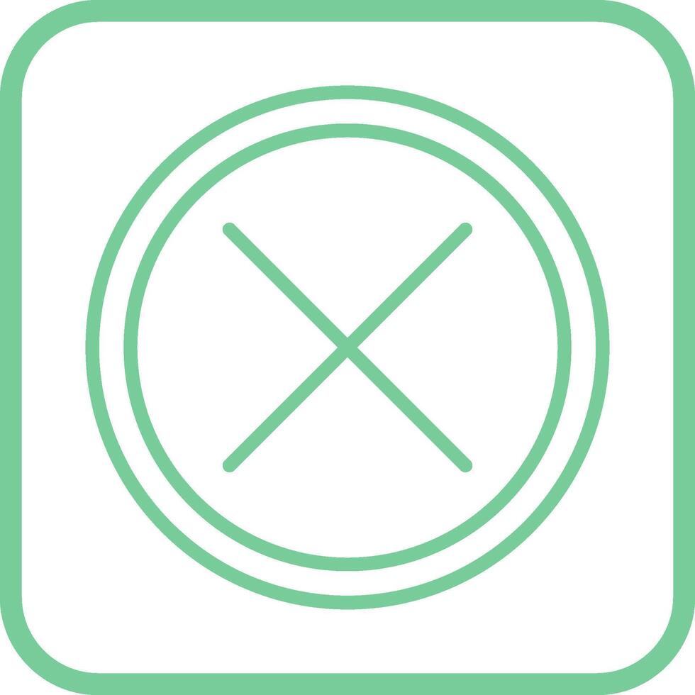Do Not Cross Vector Icon