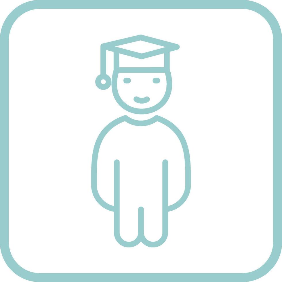 Graduate Student Vector Icon
