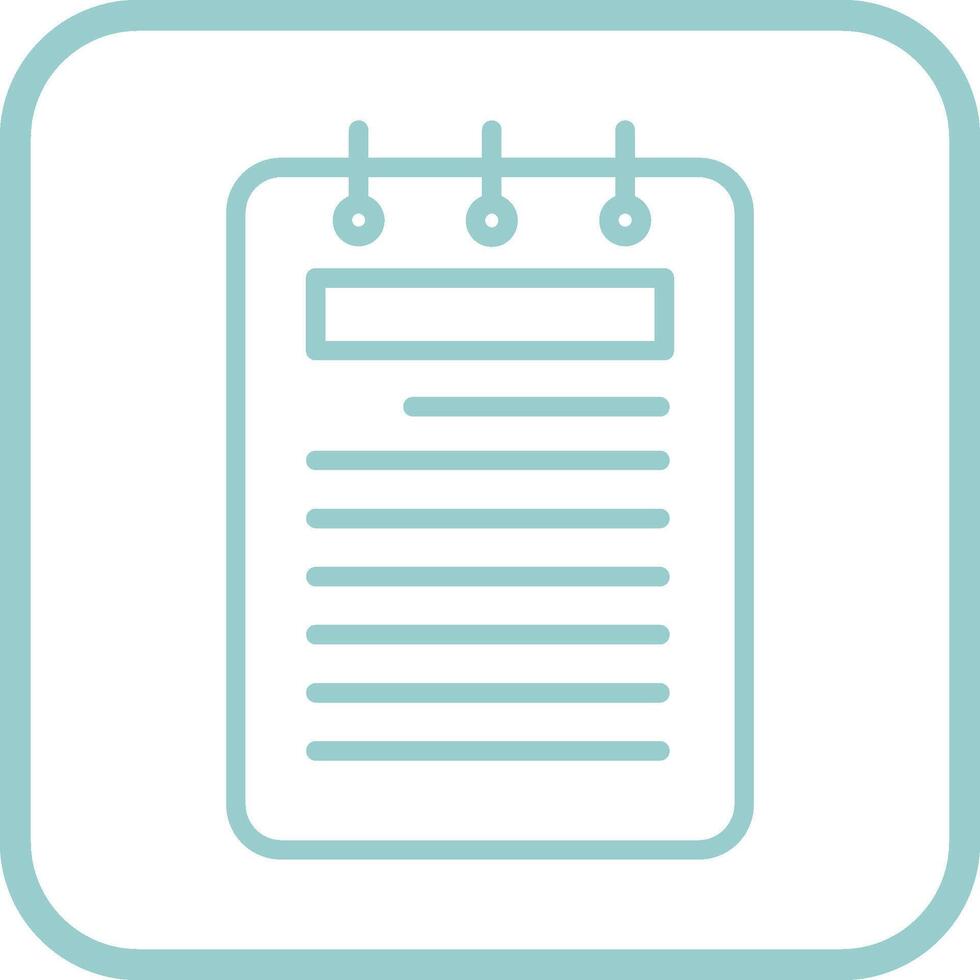 Notepad Vector Icon
