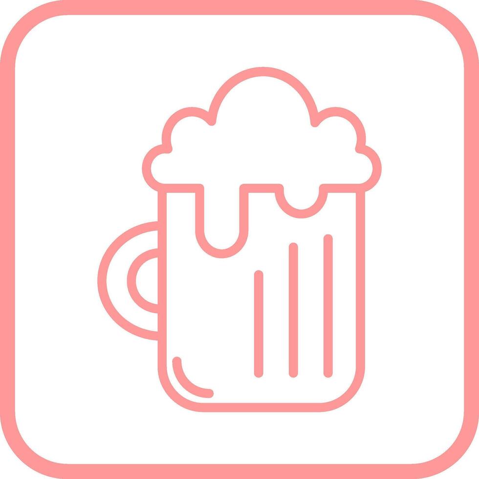 medio litro de cerveza yo vector icono