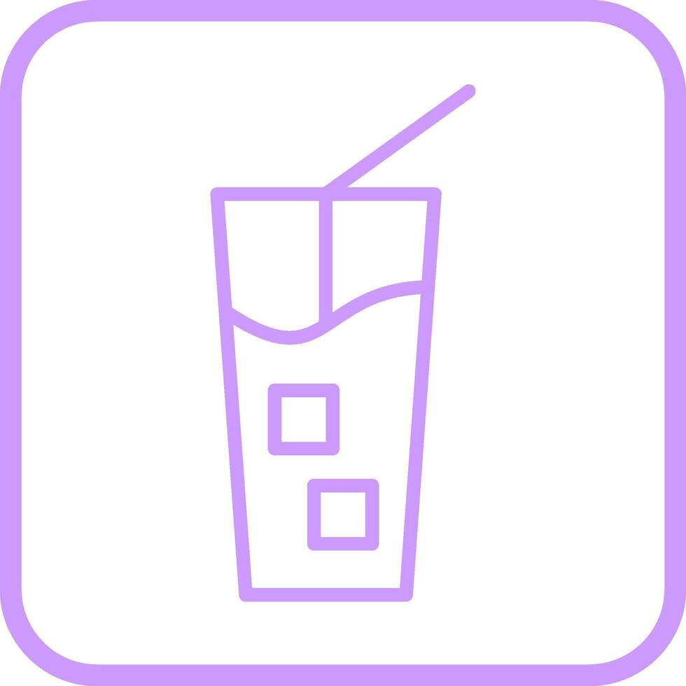 Iced Coffee Vector Icon