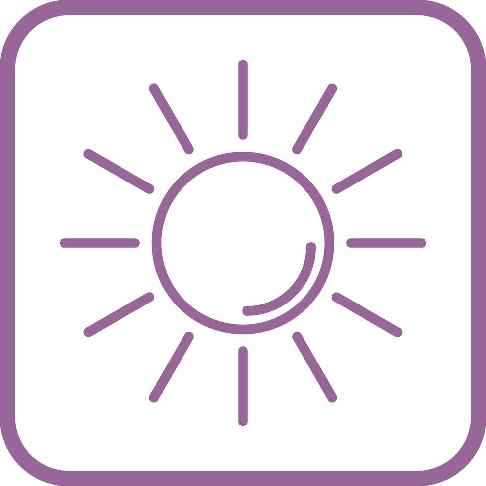 UV Radiation Vector Icon