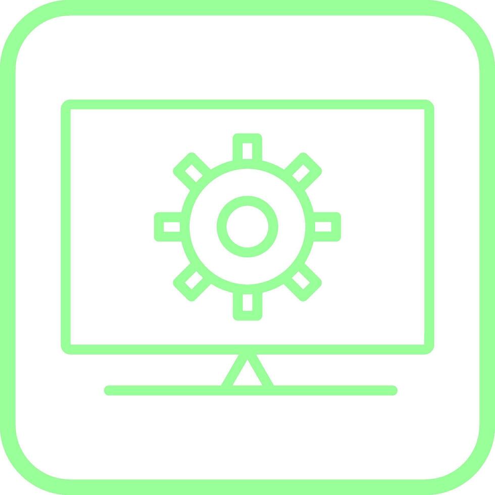 Computer Settings Vector Icon