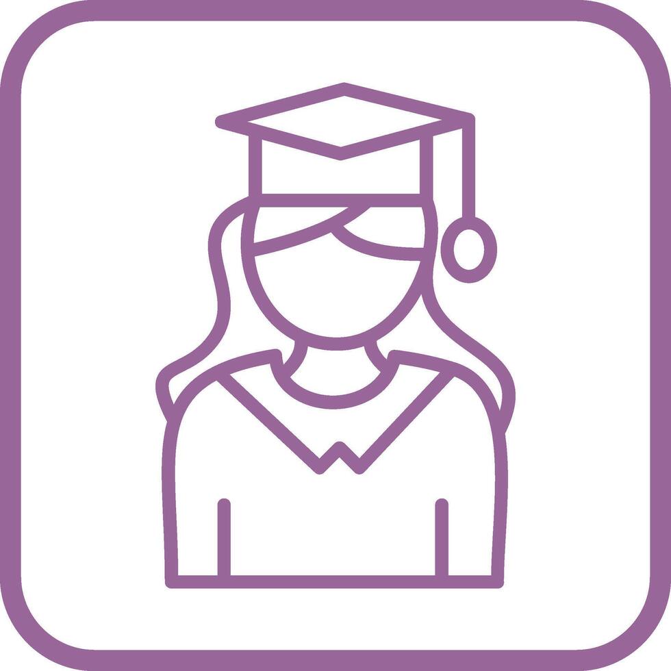 Female Graduate Vector Icon