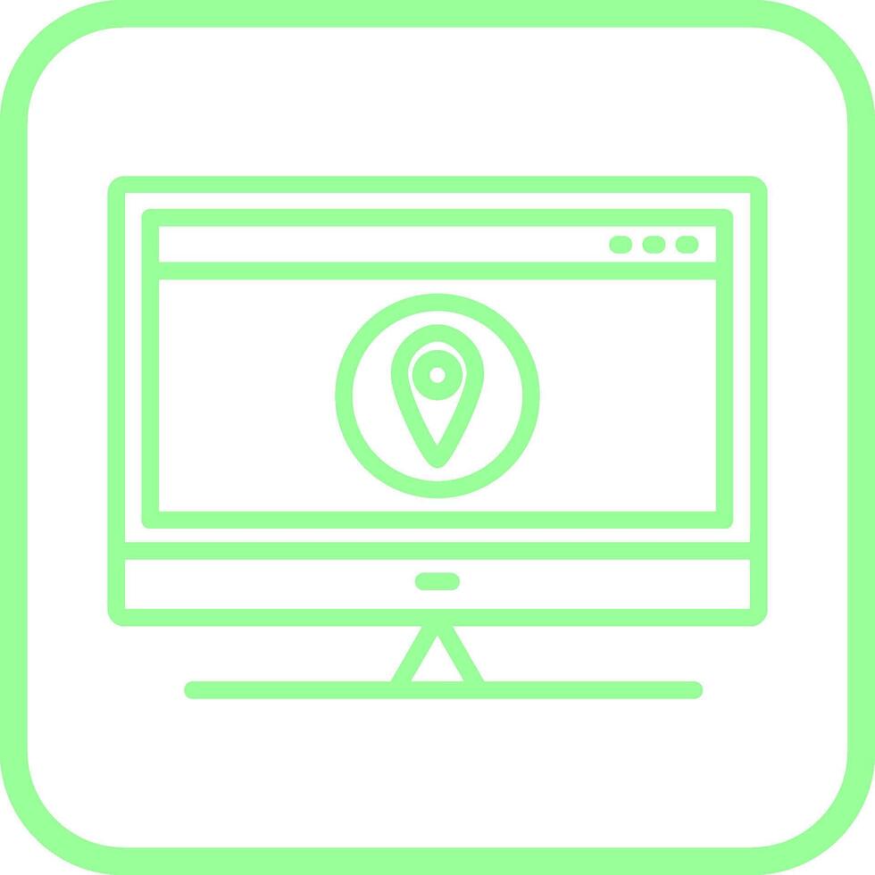 Location Web Advertising Vector Icon