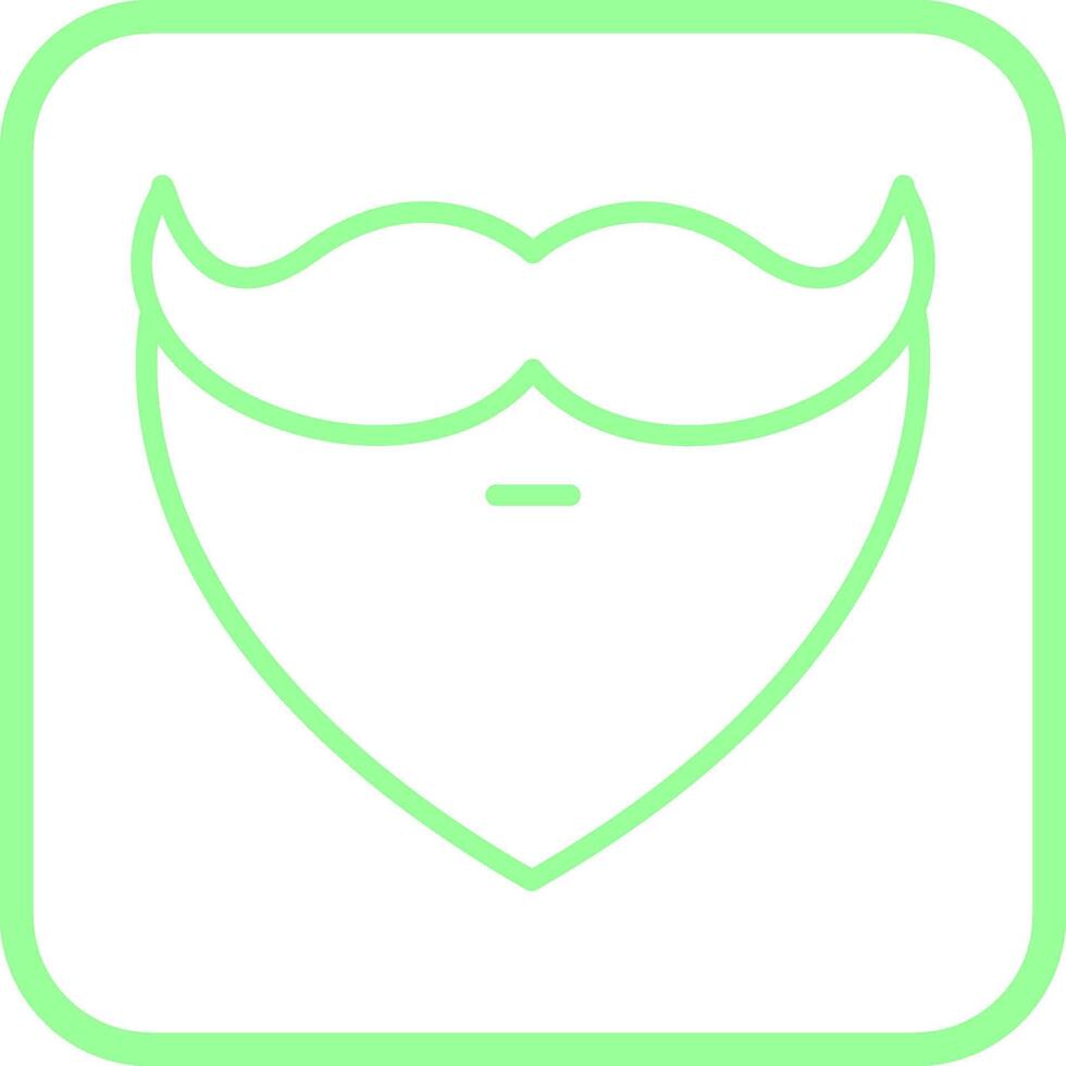 Beard and Moustache I Vector Icon