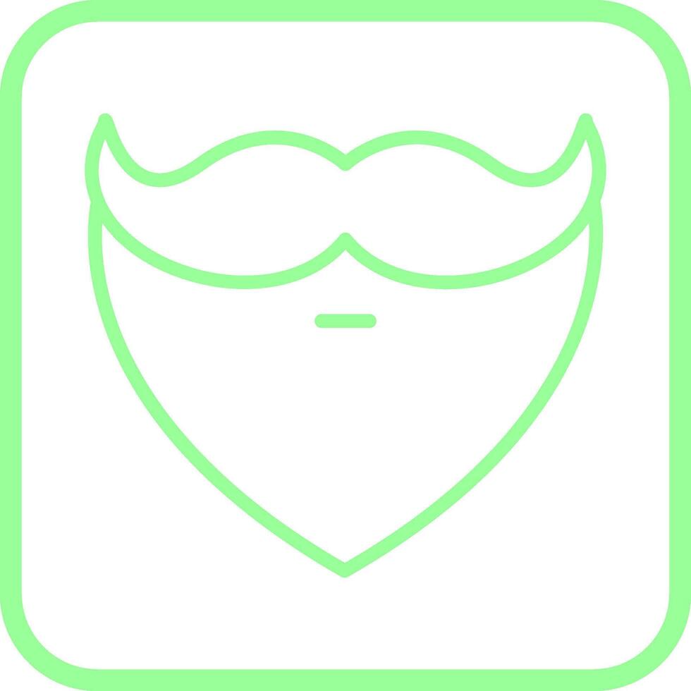 Beard and Moustache I Vector Icon