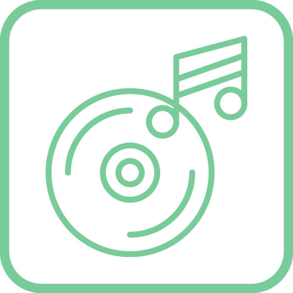 icono de vector de cd de música