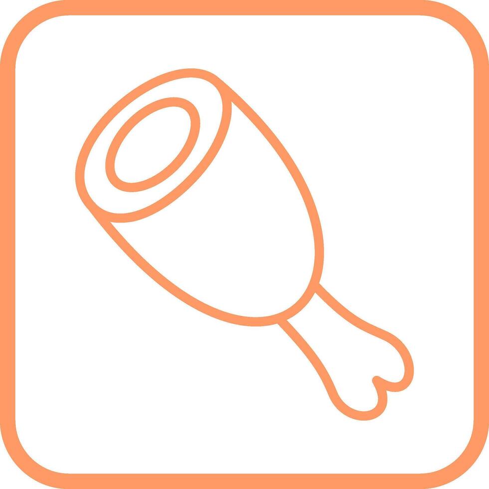 Cooked Ham Vector Icon