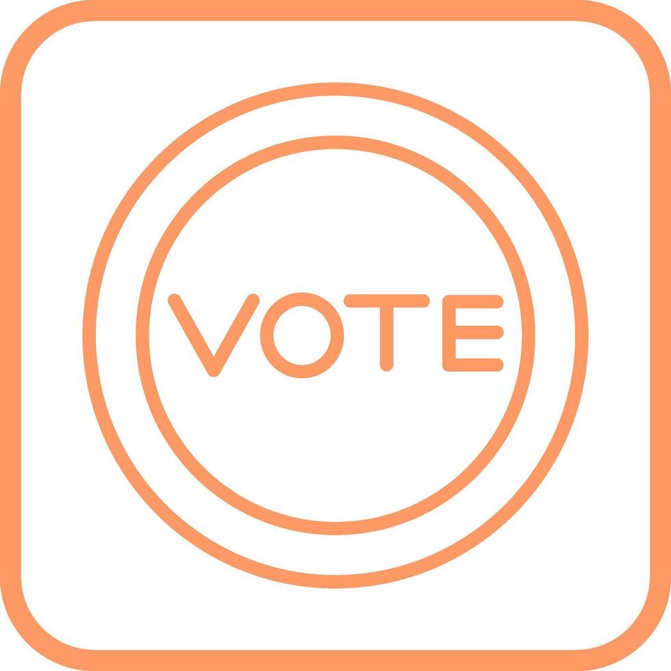 icono de vector de enlace de voto