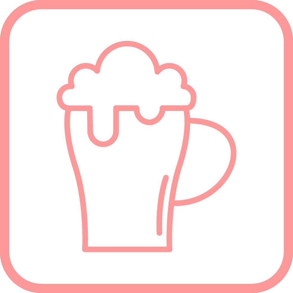 icono de vector de jarra de cerveza