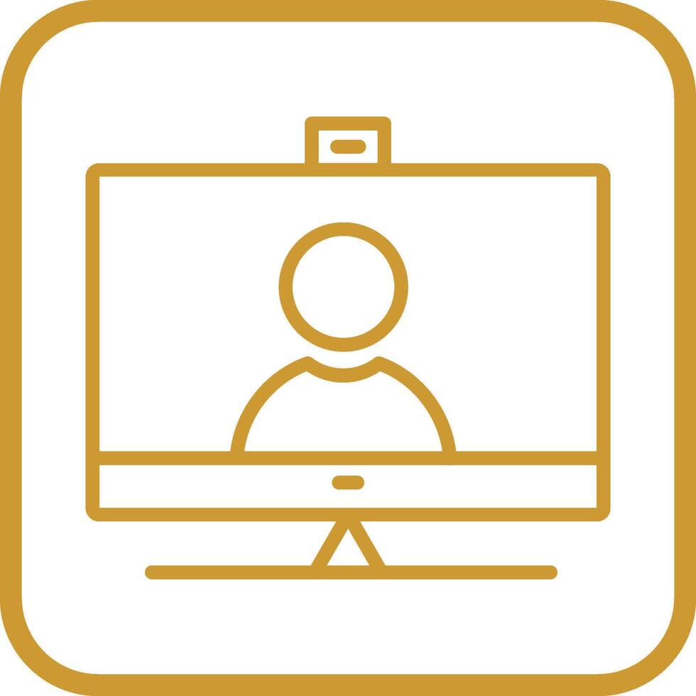 Video Communication Vector Icon