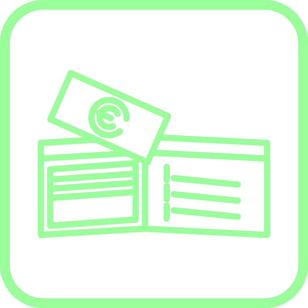 Money in Wallet Vector Icon