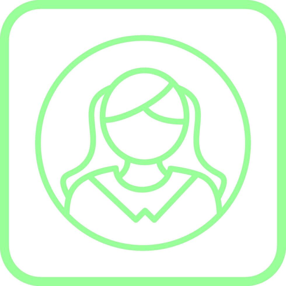 Female Profile Vector Icon