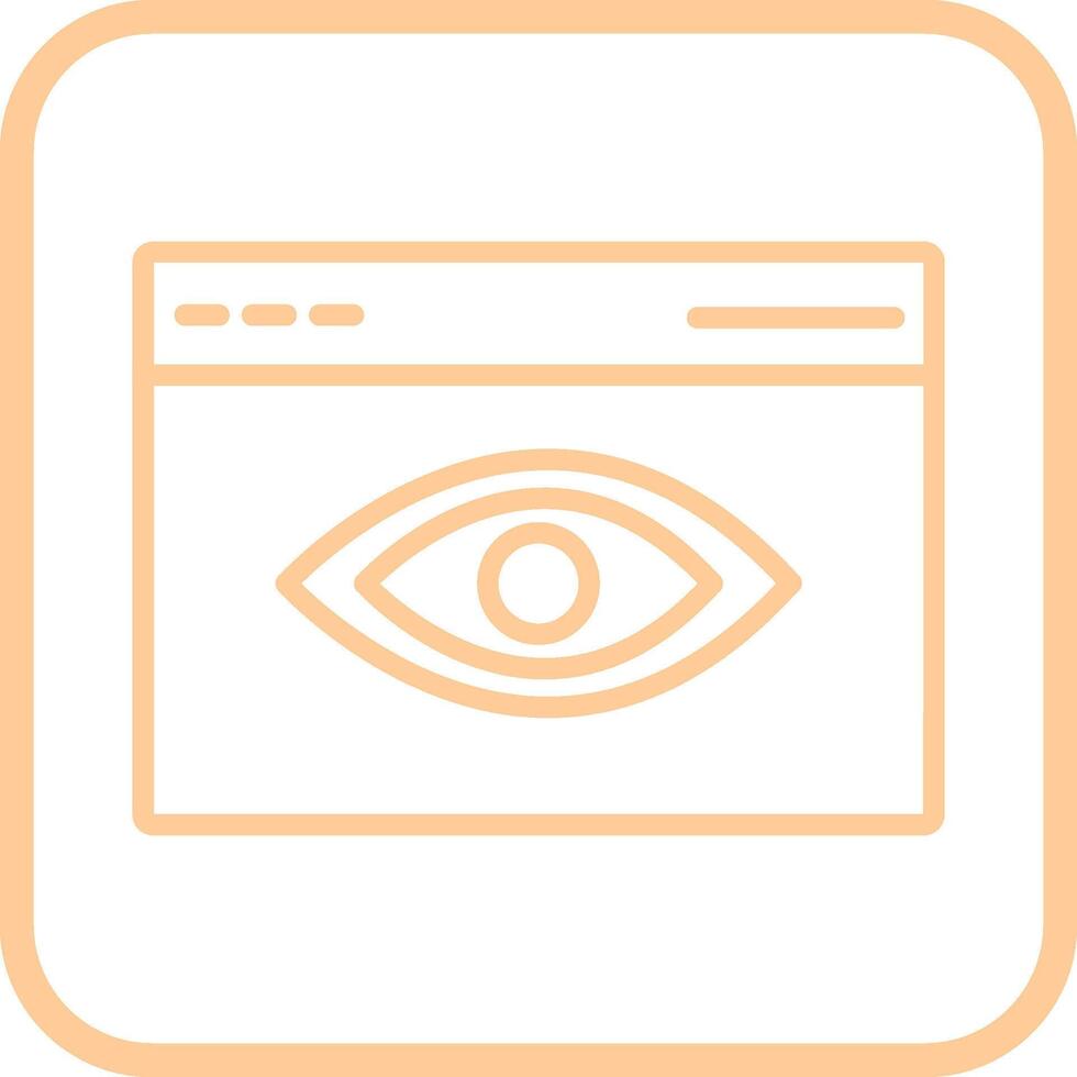 Web Visibility Vector Icon