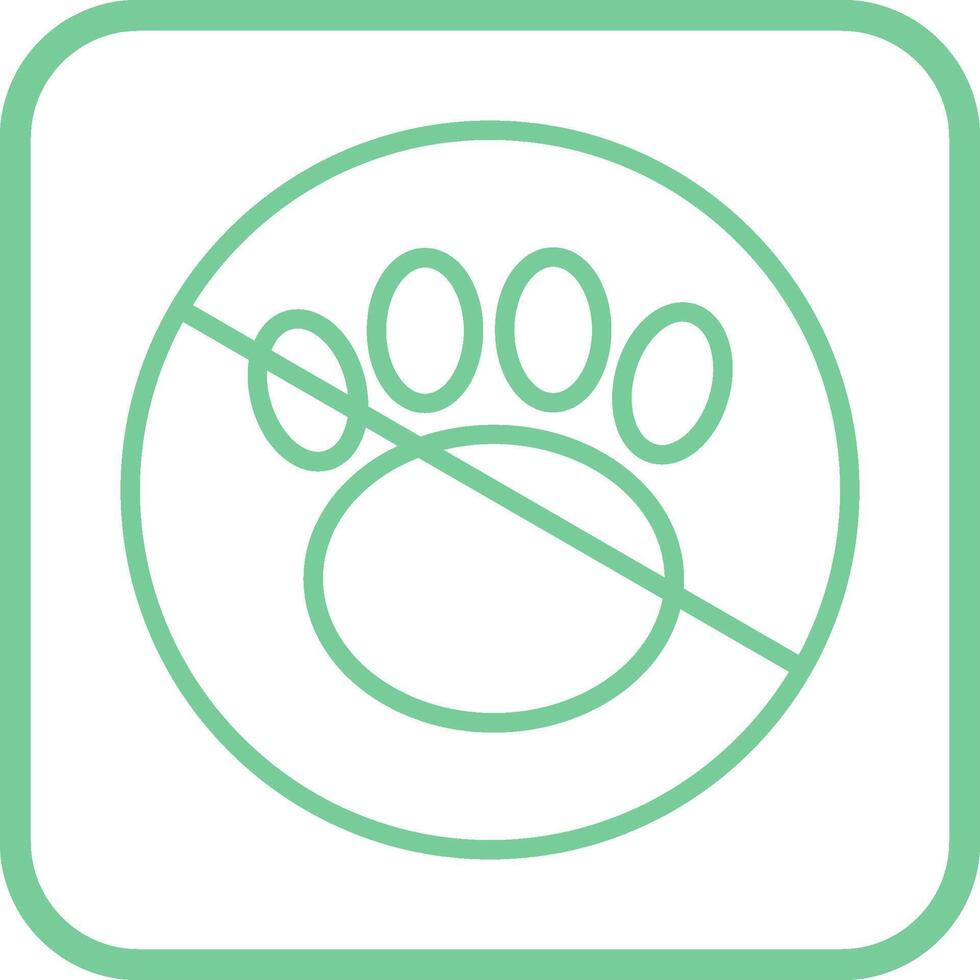 No Pets Vector Icon