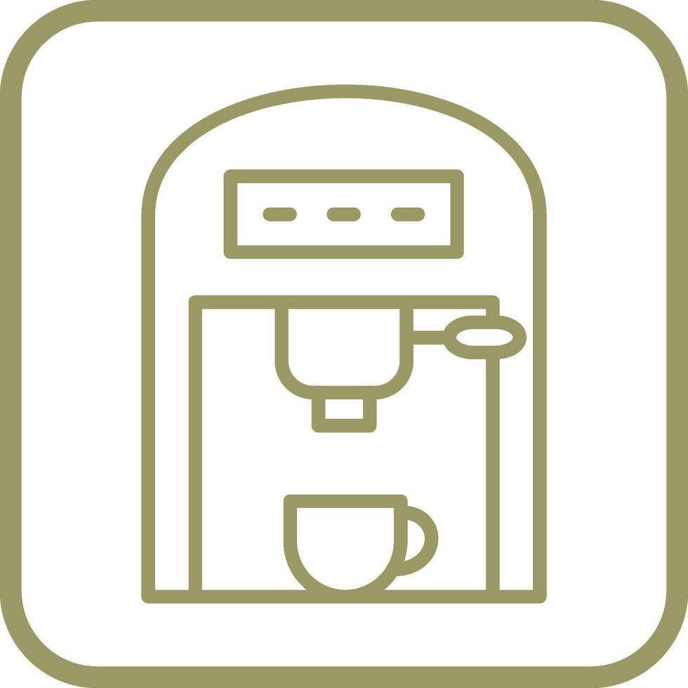 café máquina ii vector icono