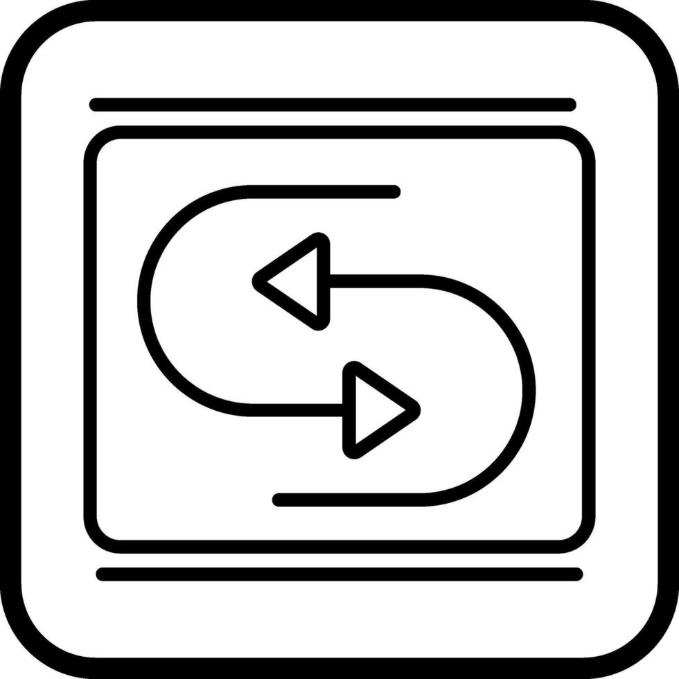 Reverse Arrow Vector Icon