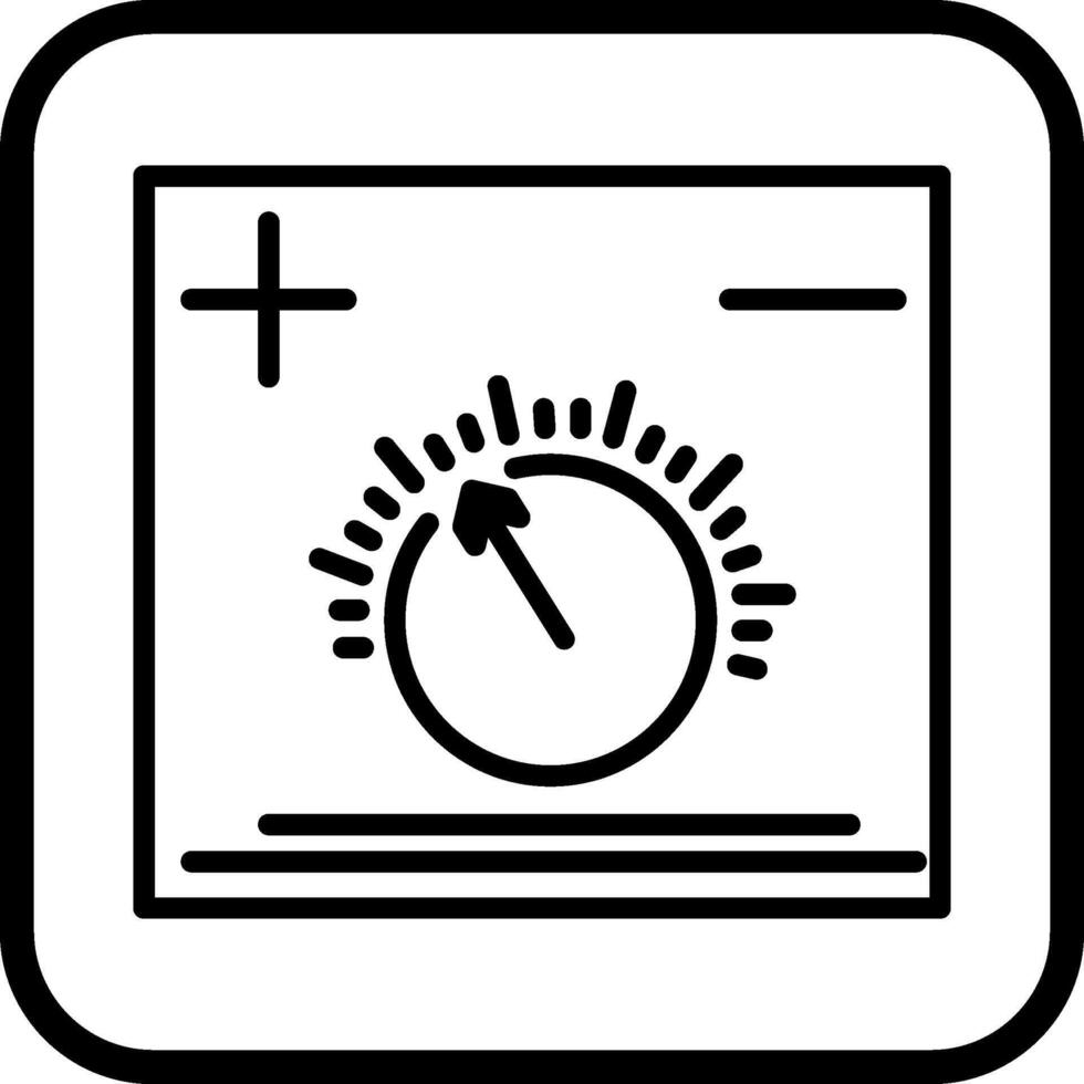 icono de vector de perilla de temperatura