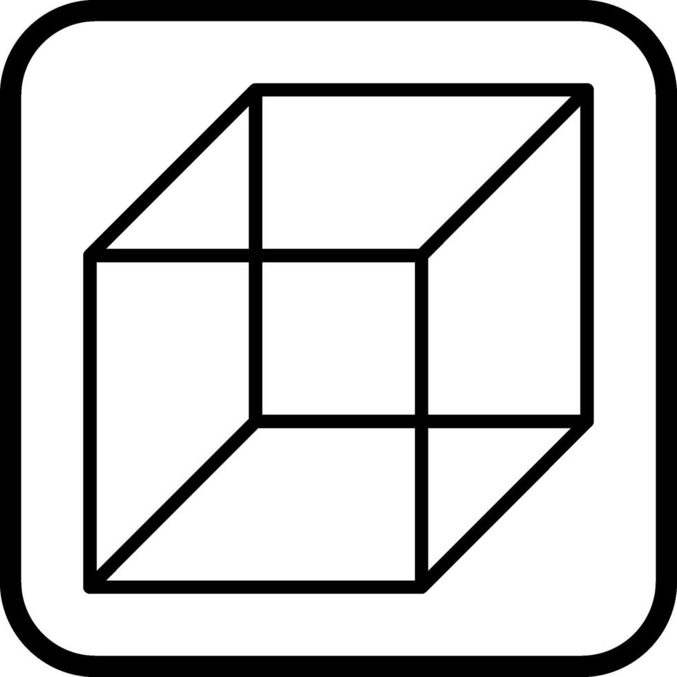 icono de vector de cubo