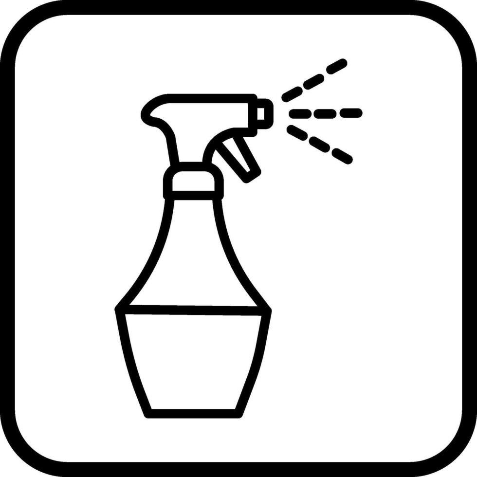 Water Spray Bottle Vector Icon