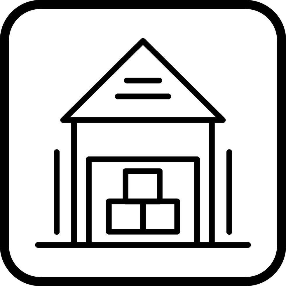 Warehouse Vector Icon