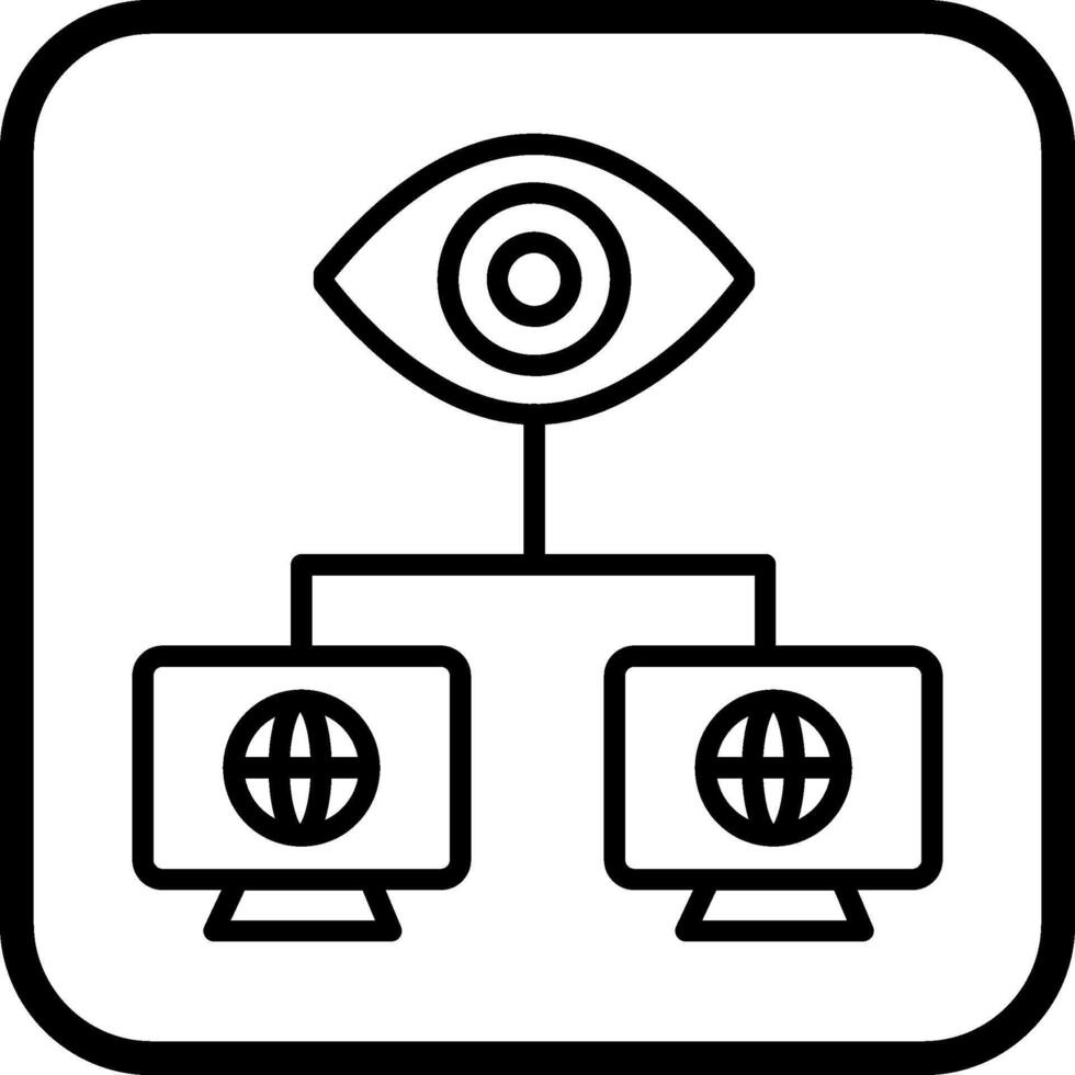 icono de vector de visión