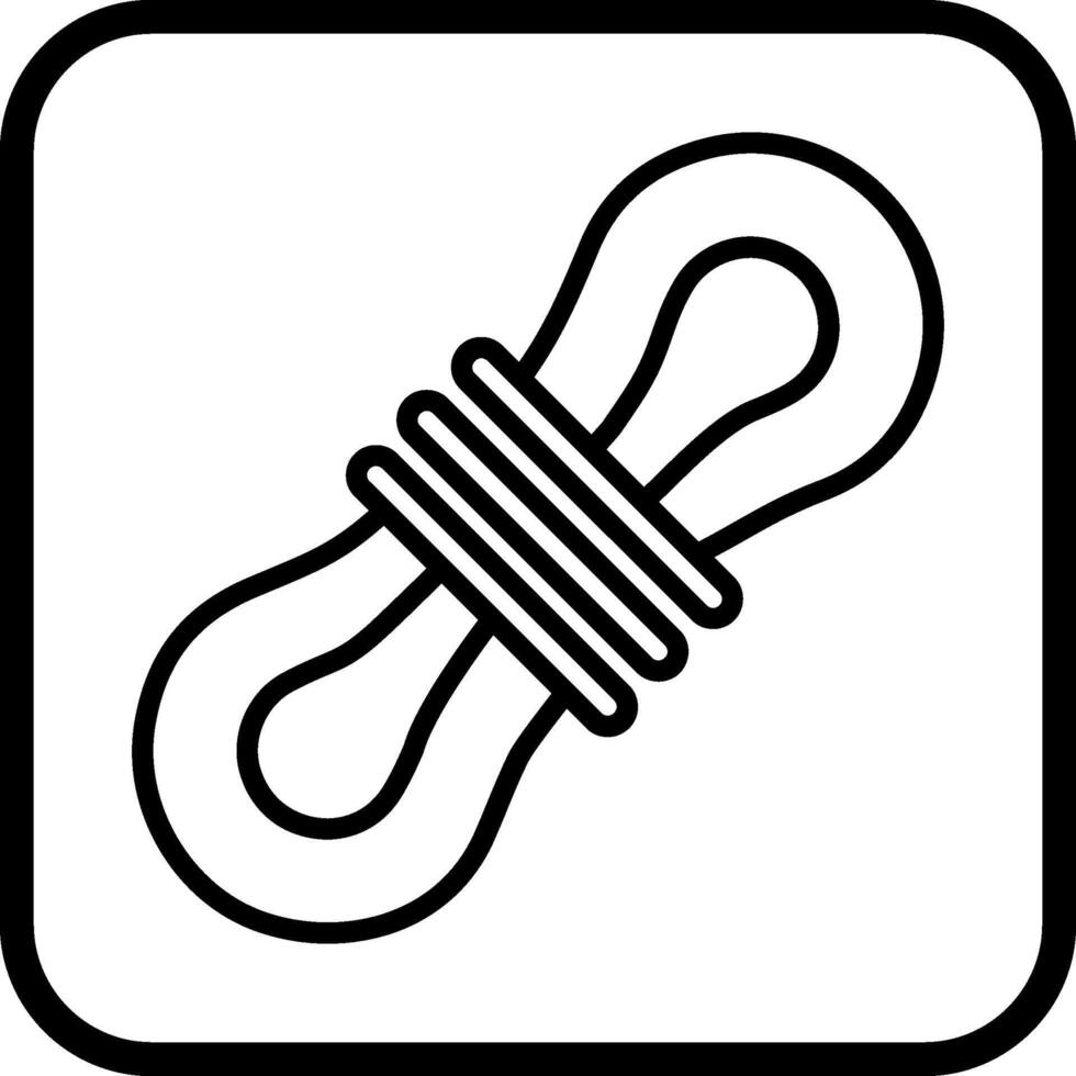icono de vector de cuerda