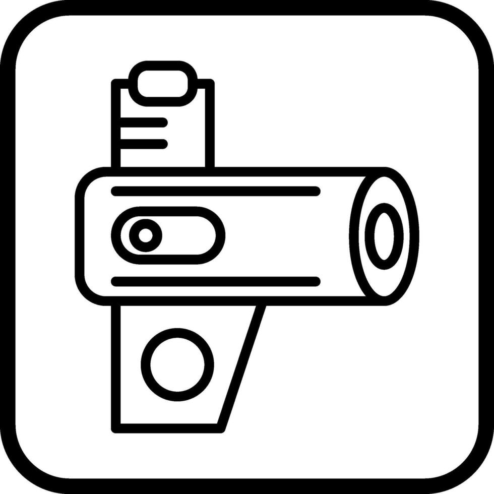Portable Forced Air Heat Vector Icon